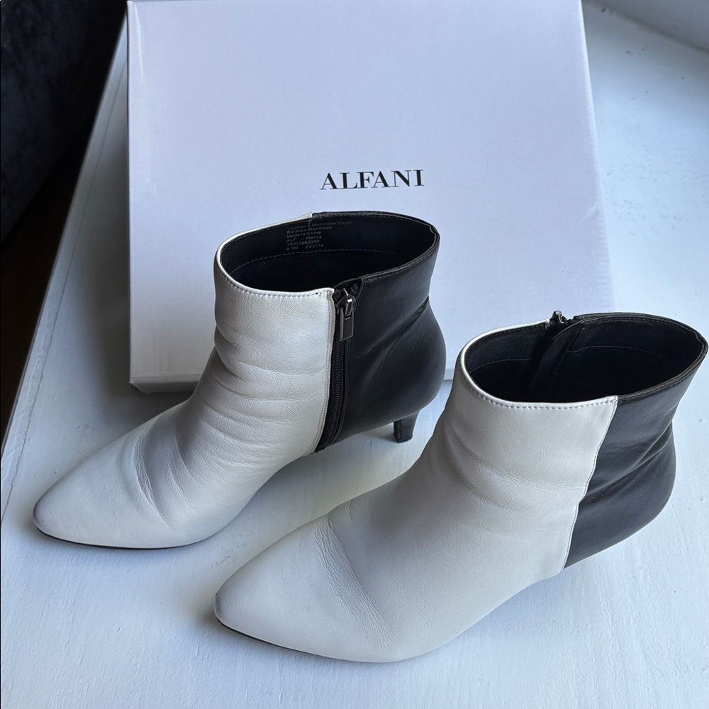 Alfani Two-Tone Black and White Boots